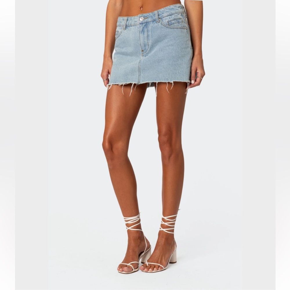 NWOT Denim Mini Skirt